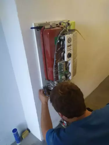 Zkouška topného systému elektrokotlem - Černé Voděrady