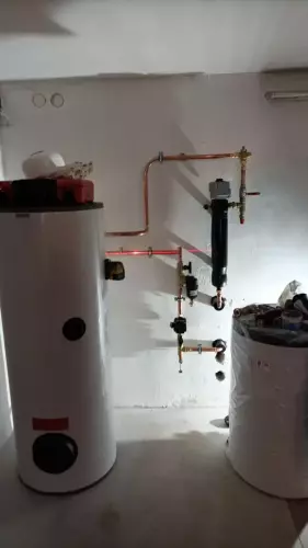 Instalace tepelného čerpadla HOTJET a odborná likvidace staré akumulační nádrže - Černošice