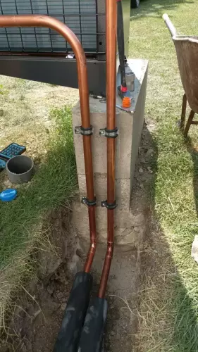 Likvidace starého kotle a instalace tepelného čerpadla HOTJET - Hříškov