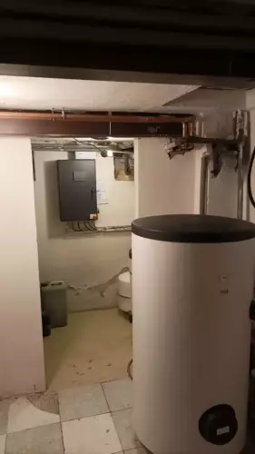 Likvidace starého kotle a instalace tepelného čerpadla HOTJET - Jílové u Prahy