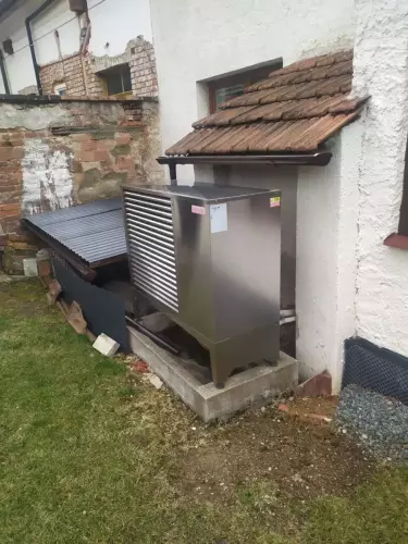 Likvidace starého kotle a instalace tepelného čerpadla HOTJET - Ledeč n. Sázavou