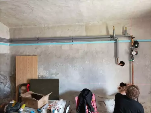 Likvidace starého topného zdroje a instalace tepelného čerpadla HOTJET - Zásmuky