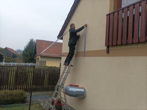 Montáž termických solárních panelů - Zvánovice