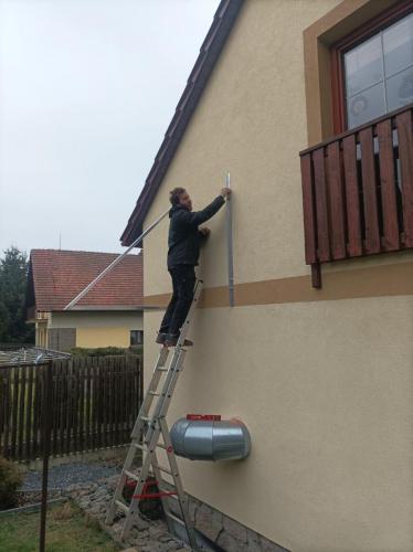 Montáž termických solárních panelů - Zvánovice